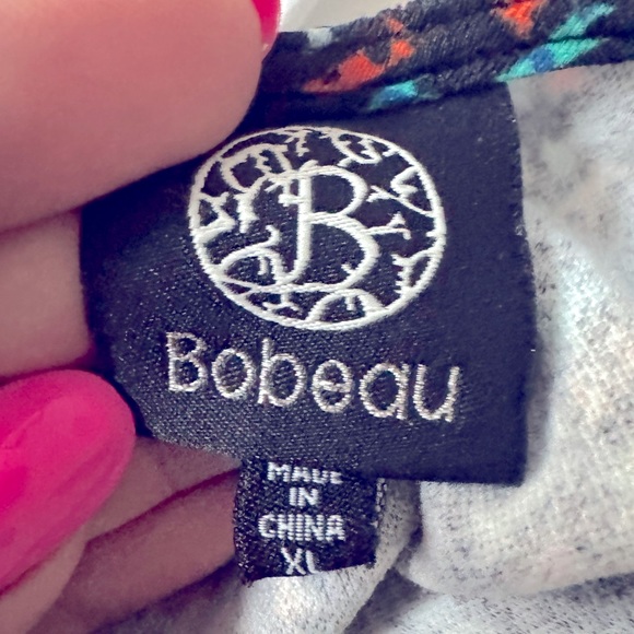 Saks OFF 5TH Bobeau Chevron Pencil Skirt Size:XL - Picture 3 of 4